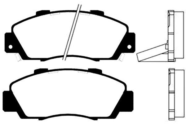 KAVO PARTS Bremžu uzliku kompl., Disku bremzes BP-2019